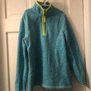 Girls Lands End fleece, size 10-12, half zip